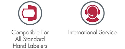 Original Meto Etiketten für Preisauszeichner (26x12 mm, 1-Zeilig, 6.000 Stück, fluor rot, permanent, Preisetiketten für Meto, Hutner, Avery, Contact, Sato, Tovel etc.)