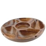 PLATTER PUPU 5 CPMT 12", EA, 06-1238 TOWN FOODSERVICE EQUIP ASIAN DINNERWARE