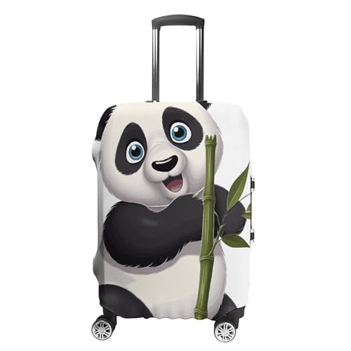 Naughty Panda Elastic Luggage Cover Suitcase Protector for 19-32 Inch Suitcases | Universal Stretchable Travel Bag Cover | Anti-Scratch, Washable with Zipper Closure S