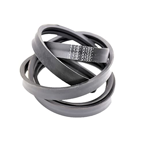 LTACOOL Lawn Mower Deck Belt with 2 Bands 1 1/8" x 123" Compatible with Kubota K5647-34710 K5647-34711 K5647-34712 ZD326 and ZD331 with 60" Deck