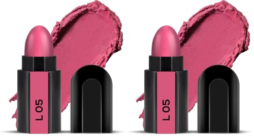 Image of RENEE Fab 5 Refill Bullet Matte Lipstick, L 05 Hot Pink 1.5gm (Pack of 2)