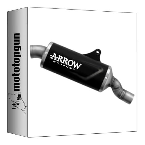 Pot echappement Arrow Indy-Race Evo noir compatible avec Yamaha Tenere 700