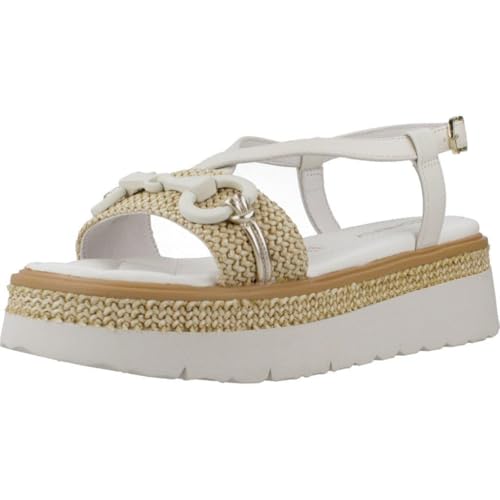 Stonefly Soles 4 Nappa LTH/Raffia Marron : sandales confortables en cuir marron pour l'été