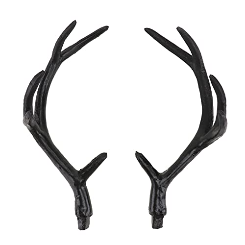 Veemoon Antlers Headband 1 Pair Halloween Deer Horns Imitation Deer Horns Antlers Costume Headwear Carnival Party Halloween DIY Hair Hoop Materials s Headband