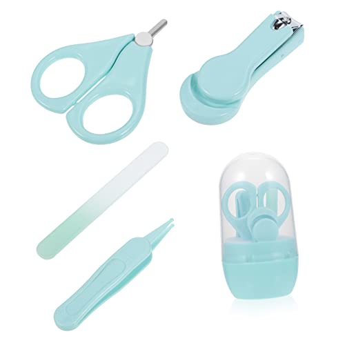 Milisten 1Set Nail Clippers Fingernail Trimmer with Nail File Gentle Grooming Tools for Newborn and Nail Care Transparent