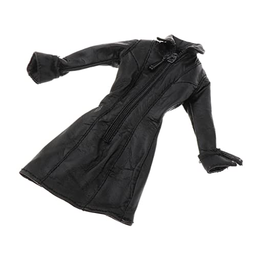 Amleso 1/12 Women's Leather Clothing Set Leather Trench Coat For Women Action Figure Toys Accessories #TOP17