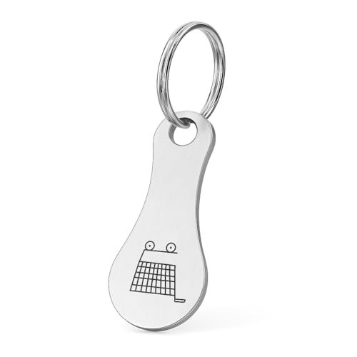 DONWOIE Trolley Coin Keychain Minimalist Supermarket Shopping Cart Token Key Ring Practical Gift for Men & Women Small Aldi Quarter Holder Keychain for Grocery Shopping Cart