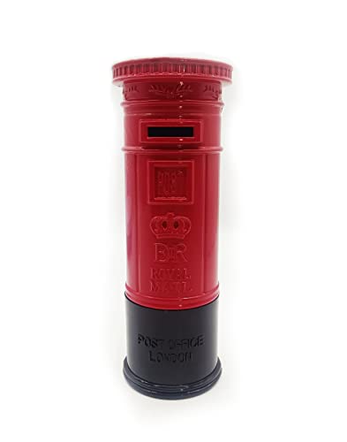 Coin Bank, Cafurty Metal Britain London Street Red Mailbox Piggy Bank Postbox Money Box for Decoration - 7