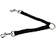 Be In Your Mind Coupler Hundeleine, Doppelleine, 2 Hunde auf 1 Leine, Nylon, Schwarz, 23 cm Länge