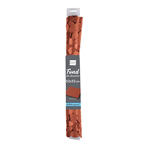 douceur d'intérieur, Shower Base 52 x 52 cm Terracotta PVC Plain Vitamin, 52 x 52 cm (Square) - Image 2