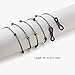 Borsgye 3PCS Eyeglass Chain Reading Glass Cords Lanyard Beaded Necklace Chain Sunglass Strap Holder Eyewear Retainer Chain Metal Long Necklace Fashion Accessories