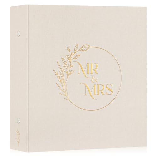 Lanpn Wedding Photo Album 4x6 600 Pockets, Large Capacity Newlywed