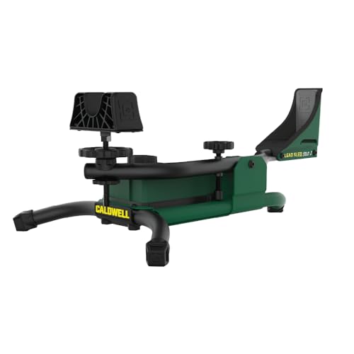 Caldwell Lead Sled Solo 2 with Weight Reservoir, Offset Frame, Weight Tray, Adjustable Front Rest, for Shooting, Hunting, and Outdoors