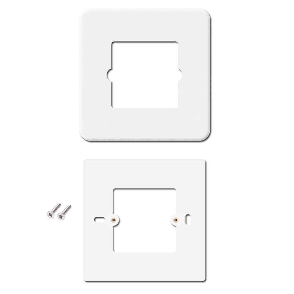 Placca per Scatola 503, Placche per termostati Compatibile con Tado Sonoff Termostato WiFi, Adattatore da scatola 503 a 502 Placca e Viti 12CM×12CM (1)