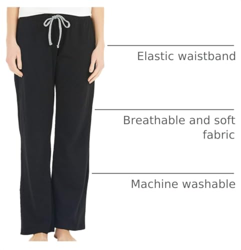 Image of U2SKIIN 2 Pack Pajama Pants for Women Soft, Cotton Comfortable Womens Lounge Lightweight Sleep Pj Bottoms