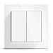 Produktbild Senic Friends of Hue Smart Home Lichtschalter weiß | Kabelloser & batterieloser Hue Schalter und Dimmer für Philips Hue (Zigbee) | Smart Switch flexibel montierbar & dimmbar