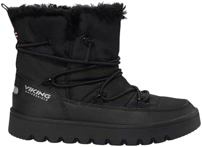 Viking Mädchen Snowflake Warm Wp Sl Equestrian Boot, Schwarz, 30 EU