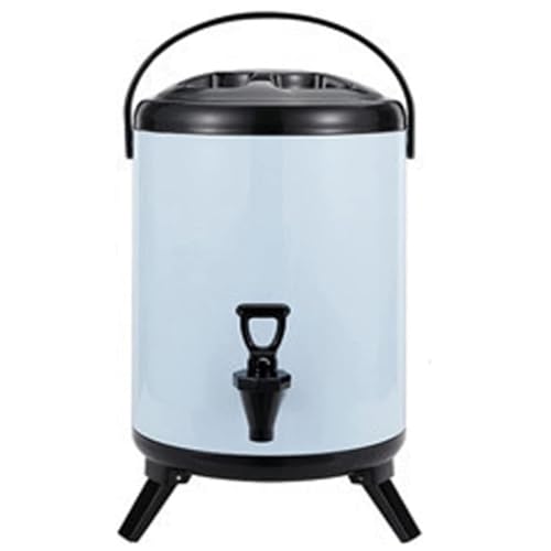 Distributore di bevande isolato, in acciaio inox, per bevande calde e fredde, perfetto per servire latte, tè e caffè