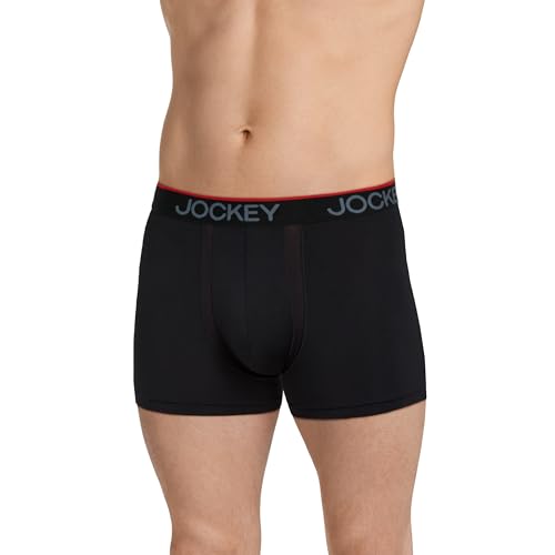 Jockey Men's Underwear Chafe Proof Pouch Microfiber 3" Trunk - 3 Pack2