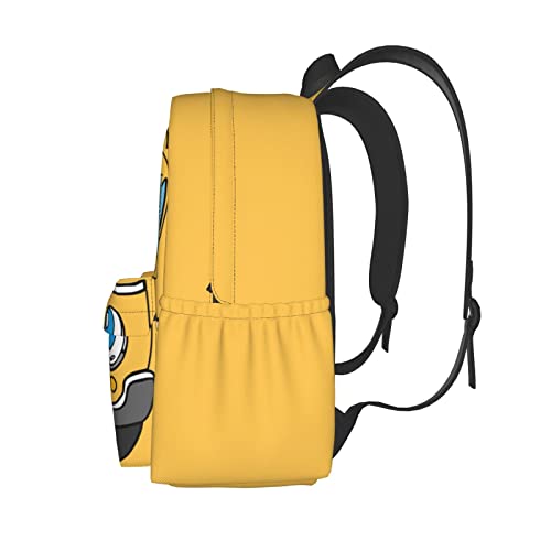 17 Inch Backpack With Adjustable Shoulder Straps Yellow Bus Lightweight Bookbag Casual Daypack For Travel Work2