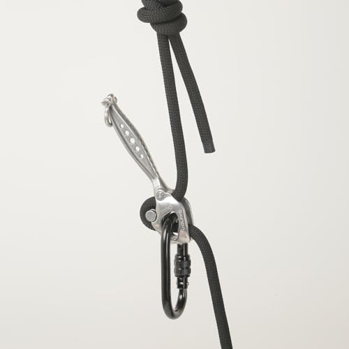 XINDA Climbing Stop Descender,Belaying and Rappelling Gear,Stainless Steel Descender for Working at Height, Rock Climbing,Descent Device - Thumbnail 4
