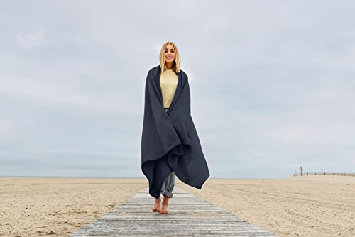 Mv Sport 20503 Lightweight Sweatshirt Blanket Throw – Breathable Oversized Fleece Knit For Summer, Couch, Bed thumb #2