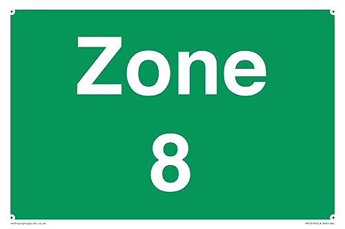 Panneau Zone 8 en format 300 x 200 mm pour signalétique extérieure A4L