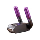 VJR 靴乾燥機 シューズ乾燥機 靴消臭機 除菌脱臭水虫解消 携帯 収納 簡単 折り畳み式 ノブ タイマー機能 オートパワーオフ シューズドライヤー スキーブーツ/スポーツシューズ/革靴/ブーツ/靴下(110V)) (18.3*8.8*27.5cm,ブラック)