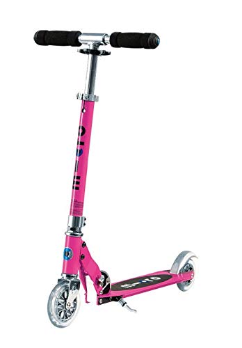 Micro Kickboard - Sprite 2-Wheeled, Smooth-Gliding, Foldable Micro Scooter for Kids Ages 8 to Adult (Pink)