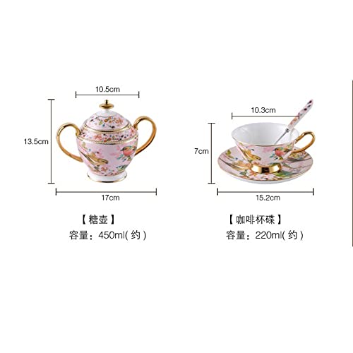 BBCBBZ British Bone China Popołudniowa herbata herbaty, filiżanka i spodek, europejski zestaw kawy ceramiczny, czarna herbata, prezent ślubny