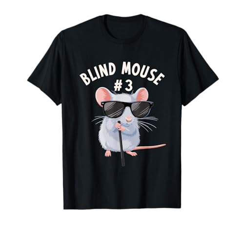 Blind Mice Group Outfit 3 of 3 - Halloween Costume Mouse 3 T-Shirt