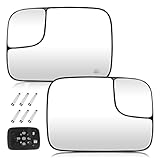 Youxmoto Driver Left and Passenger Right Side Heated Mirror Glass, Fit for 2005 - 2009 Dodge Ram...