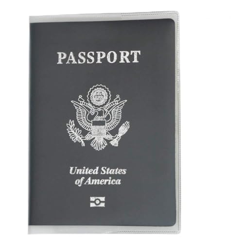 Alait (5- Pack) Plastic Passport Cover - Passport Protector - PVC Passport Cover - U.S. Passport Protector -ID Card Protector Case (Frosted)