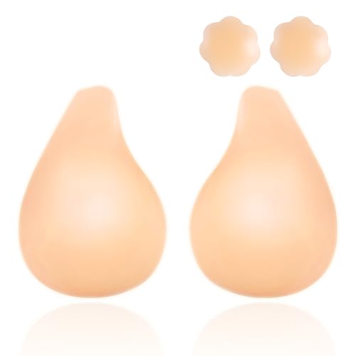 2025 Push Up Sticky Bra for Women, Reusable Invisible Silicone Adhesive Bra for Backless Strapless Dress, with Nipple Covers