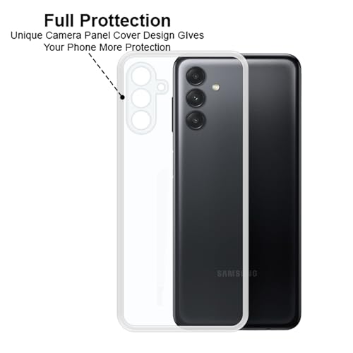 Image of COVERBLACK Rubber Silicone Back Cover for Samsung Galaxy A04s - Transparent
