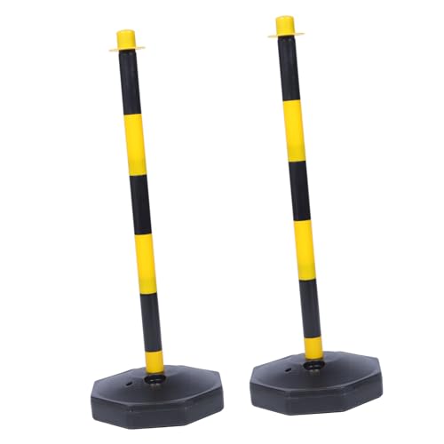 MAGICLULU 2 Piezas Cono de Advertencia de Tráfico Delineadores Rellenables Seguridad Vial para Estacionamiento y Entrenamiento de Conducción Base Llenable con Agua o Diseño y Portátil