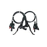 YKAIG Freno hidráulico de Bicicleta, Delantero Izquierdo, Derecho, Trasero, Freno de Disco hidráulico, rotores de Bicicleta de montaña(MT200-A Pair)