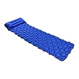 Luzhengyang Compact Inflatable Camping Mat - Preserve Warmth - Comfortable Sleep Pad for Hiking, Traveling, and Camping Enthusiasts