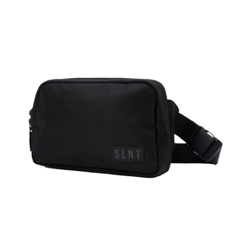 SLNT Compact Carry Faraday Sling Bag - RFID Blocking Crossbody Bag with Signal Blocking Phone Sleeve for Travel (Black Medium)