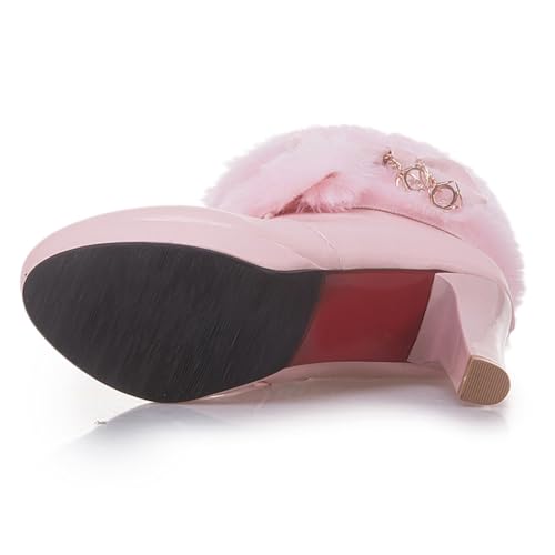 Bottines de Noël chaudes à talon plateforme contre le froid