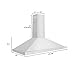 ZLINE 42 in. Convertible Vent Wall Mount Range Hood in Stainless Steel (KB-42)
