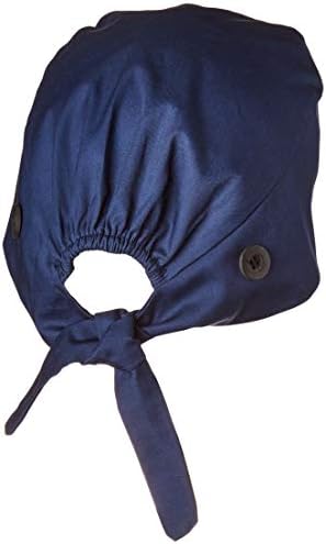 Women's and Men's Cap Working Hat with Button Sweatband Adjustable Tie Back Hats One Size Multiple Color
