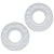 Ciata Lighting Ceiling Medallions, Molded Plastic, 10 Inch Dia White Finish (2 Pack)