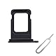 Cemobile SIM-Kartenfach Slot Halter Ersatz für iPhone 13 6,1 Zoll (Einzel-SIM-Version) mit wasserdichtem Gummidichtungsring + SIM-Kartenfach offener Auswurfstift (Mitternacht)