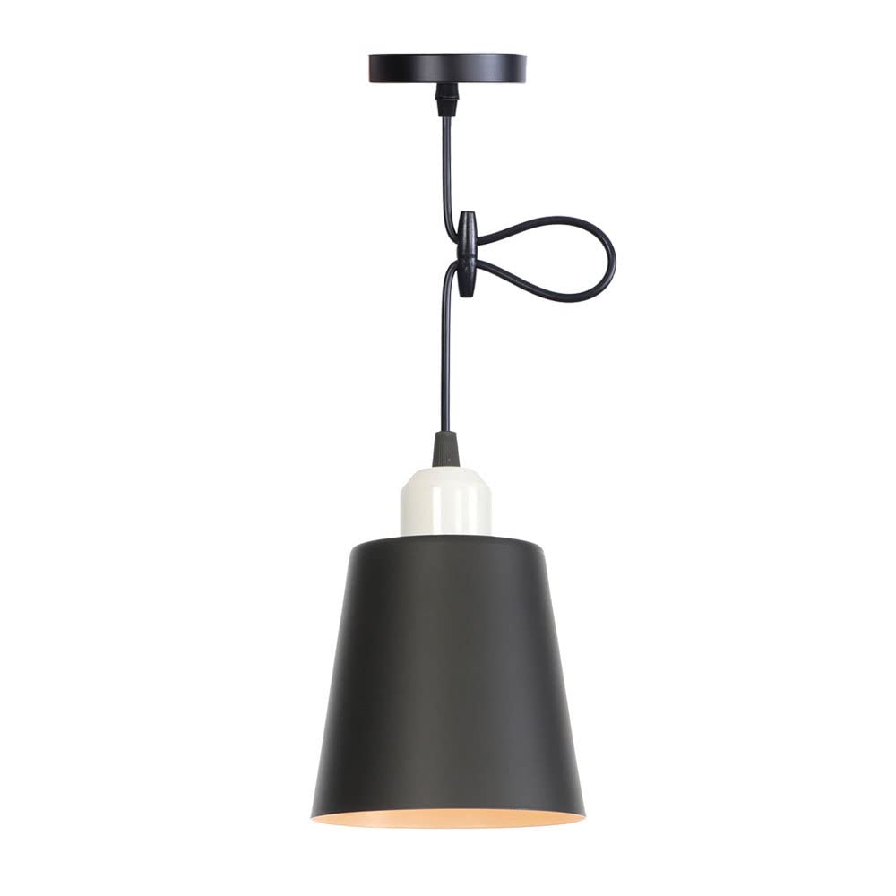 FYZDLAOR Mini Macaron Wrought Iron Decorative Hardwired Pendant Light,for Living Room Bedroom Restaurant Cafe Teahouse Bar Dining Room Club（E27）