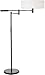 Sonneman 7001.51, Perno Tall Adjustable Swing Arm Floor Lamp, 2 Light, Black Brass