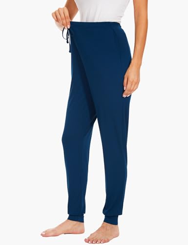 Image of GYS Women's Pajama Pants - Viscose Made from Bamboo, Joggers Pants with Pockets Comfy Lounge Sleep Pants Pj Bottoms