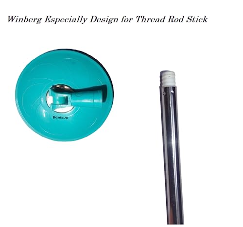 Image of Winberg Plastic Bucket Mop Dish For Threaded Pipe And Refill Set Of 1 Free Size Dish02, Multicolour