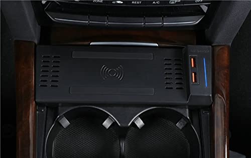 Cargador inalámbrico QI de 15W para Mercedes-Benz Clase E W212 2010-2015 consola central