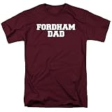 Fordham University Official Dad Unisex Adult T Shirt, Maroon, 3X-Large